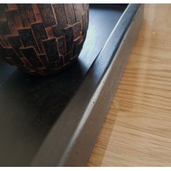 Groet Patch Tektonisch Dienblad Hout Groot 50x50cm Vierkant Zwart | Decoratieve Houten Dienbladen